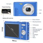 Digital Camera for Kids Boys and Girls – 36MP Children’s Camera with 32GB SD Card?Full HD 1080P Rechargeable Electronic Mini Camera for Students, Teens, Kids(Light Blue)