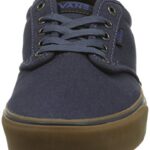 Vans Men’s Low-Top Sneakers, Blue 12 Oz Canvas, US:5