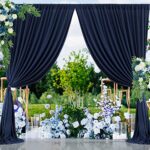 10×10 Navy Blue Backdrop Curtain for Parties Wrinkle Free Photo Curtains Backdrop Drapes Fabric Decoration for Wedding Birthday Party Baby Shower 5ft x 10ft,2 Panels