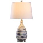 Collective Design L10278DSAM Marissa, Blue, Off White Table Lamp