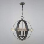 Artcraft Lighting Castello 4-Light Mini Chandelier, Black