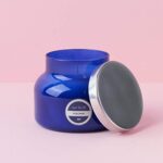 Capri Blue Scented Candle – Cotton Wick – Luxury Aromatherapy Candle – 19 Oz – Volcano – Blue