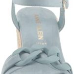 Anne Klein Women’s Marina Wedge Sandal, LT Blue, 7.5