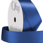 Berwick Offray 067079 7/8″ Wide Single Face Satin Ribbon, Royal Blue, 6 Yds