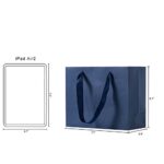 Sdootjewelry Blue Navy Gift Bag with Handles 8.7×3.9×7.1” Kraft Paper Bags 20 Pack Heavy Duty Shopping Bags Matte Paper Party/ Shopping/ Merchandise Bags