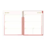 Blue Sky 2023-2024 Academic Year Weekly and Monthly Planner, 8.5″ x 11″, Flexible Cover, Wirebound, Cali Pink (130619-A24)