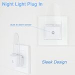REMINDA 4 Pack Night Light Lamp with Dusk to Dawn Sensor, Plug in, Blue Led Night Light