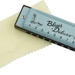 Fender Blues Deluxe Harmonica, Key of C, Daphne Blue