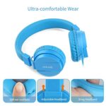 Kids Headphones, Gorsun Lightweight Stereo Wired Children’s Headsets for Kids Adults Adjustable Headband Toddler Headset for Smartphones Computer Pad Earphones