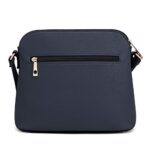 SG SUGU Lunar Lightweight Medium Dome Crossbody Bag Shoulder Bag with Double Tassels | Zipper Pocket | Adjustable Strap|Navy