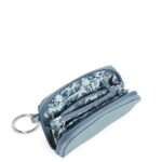 Vera Bradley Women’s Cotton Petite Zip-around Wallet With RFID Protection, Reef Water Blue, One Size