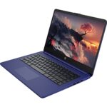 HP Premium 14-inch HD Thin and Light Laptop, Intel Dual-Core Processor, 16GB RAM, 64GB Storage, Long Battery Life, Webcam, Bluetooth, HDMI, Wi-Fi, Indigo Blue, Windows 11 + 1 Year Microsoft 365