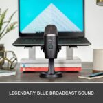 Logitech for Creators Blue Yeti Nano Premium USB Microphone for PC, Mac, Gaming, Recording, Streaming,Podcasting,Condenser Mic Blue VO!CE Effects, Cardioid&Omni, No-Latency Monitoring-Blackout