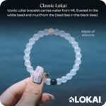 Lokai Silicone Beaded Bracelet for Women & Men, Classic Clear – Large, 7 Inch Circumference – Silicone Jewelry Fashion Bracelet Slides-On for Comfortable Fit