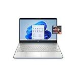 HP 15.6″ Screen FHD Laptop Computer, AMD Ryzen 5 5500U, 8GB RAM, 256GB SSD, Spruce Blue, Windows 11 Home, 15-ef2729wm