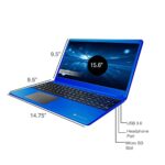 Gateway 15.6″ FHD Ultra Slim Laptop, Core i3-1115G4 up to 4.1GHz, 4GB RAM, 128GB eMMC, WiFi, Bluetooth, Hugo Tech Mart, Dale Blue (Renewed)