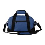 DALIX 14″ Small Duffle Bag Two Toned Gym Travel Bag (Navy Blue)
