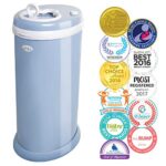 Ubbi Steel Odor Locking, No Special Bag Required, Money Saving, Modern Design, Registry Must-Have Diaper Pail, Cloudy Blue