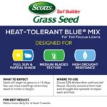 Scotts Turf Builder Grass Seed Heat-Tolerant Blue Mix for Tall Fescue Lawns for Heat, Drought & Disease Resistance, 3 lbs.