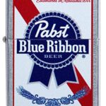 Zippo Street Chrome Pabst Blue Ribbon Pocket Lighter