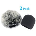 Windscreen Muff and Foam for Blue Yeti, Blue Yeti Pro USB Condenser Microphone, Indoor Outdoor Microphone Windshield 2 PACK by SUNMON