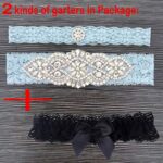 Blue garter belts garters for bride thigh garter wedding garter set for bride blue garters for bride