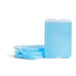 Fit & Fresh XL Cool Coolers Freezer Slim Ice Pack for Lunch Box, Set of 4, Xtra Large, Blue, 4 count (Pack of 1)