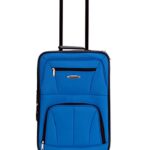 Rockland Journey Softside Upright Luggage Set,Expandable, Blue, 4-Piece (14/19/24/28)