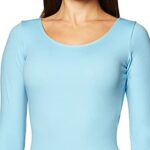 Capezio Women’s Long Sleeve Leotard,Light Blue,Medium