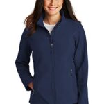 Port Authority Ladies Core Soft Shell Jacket L Dress Blue Navy