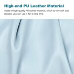Classic Shoulder Bags for Women Cute Hobo Tote Mini Leather Handbag Clutch Purse Lightweight (Blue)