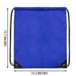 Vorspack Drawstring Backpacks Bulk 10 Pieces String Bags Customized Bags for Party Gym Sport Trip – Blue