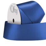 Berwick Offray 067086 1.5″ Wide Single Face Satin Ribbon, Royal Blue, 4 Yds