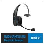 BlueParrott B350-XT Noise Cancelling Bluetooth Headset – Updated Design with Industry Leading Sound and Improved Comfort, Hands-Free Headset with Expanded Wireless Range and IP54-Rated Protection