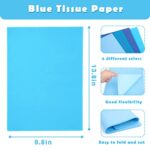 Koogel 320 Sheets Blue Tissue Paper, 14Inch Gift Wrapping Paper Bulk Thickened Craft Tissue Paper for DIY Crafts Party Holiday Gifts Box Decoration
