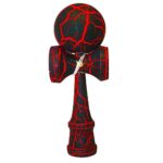 KENDAMA TOY CO. 2 Pack -The Best Kendama for All Kinds of Fun (Full Size) – 2-Pack – Awesome Colors: Red/Black and Blue/Black Crackle -Solid Wood -Create Better Hand & Eye Coordination