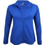 Natural Uniforms Women’s Ultra Soft Stretch Zip Up Scrub Jacket (True Royal Blue, X-Large)