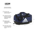 adidas Unisex Defender 4 Small Duffel Bag, Team Navy Blue, One Size