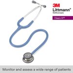 3M Littmann Classic III Monitoring Stethoscope, Ceil Blue Tube, 27 inch, 5630