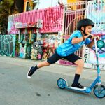 Razor A5 Lux Kick Scooter for Kids Ages 8+ – 8″ Urethane Wheels, Anodized Finish Featuring Bold Colors and Graphics, For Riders up to 220 lbs