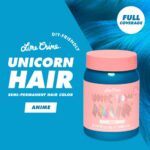 Lime Crime Unicorn Hair Dye Full Coverage, Anime (Candy Blue) – Vegan and Cruelty Free Semi-Permanent Hair Color Conditions & Moisturizes – Temporary Blue Hair Dye With Sugary Citrus Vanilla Scent