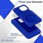 S&SWorld Designed for iPhone 14 Pro Case, Silicone Ultra Slim, Anti-Scratch Microfiber Lining, Shockproof, Drop Protection Case, Full Coverage Liquid Case 6.1 inch, (Royal Blue)