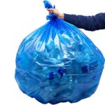 Reli. SuperValue 55-60 Gallon Recycling Bags | 75 Count | Blue Trash Bags