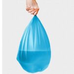 Hommp 6 Gallon Trash Bags, 120 Counts, Blue