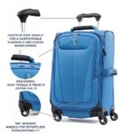 Travelpro Maxlite 5 Softside Expandable Luggage with 4 Spinner Wheels, Lightweight Suitcase, Men and Women, Azure Blue, Carry-On 21-Inch