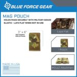 Blue Force Gear MOLLE Mag Pouches, Single Magazine Pouch, Airsoft Magazines Small Pouches – 3.5 x 5.5 x .13 Inches (Coyote Brown)