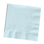 50-Count Touch of Color 3-Ply Paper Beverage Napkins, Pastel Blue