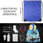 GoodtoU Drawstring Bags Bulk, 40 Pcs Draw String Bags Cinch Bag Drawstring Gym Bag Sackpack Drawstring Backpack for Women Men, Blue