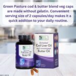 Green Pasture Blue Ice Royal Butter Oil / Fermented Cod Liver Oil Blend – 120 Capsules