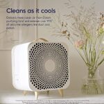 BLUEAIR Pure Fan Auto, 3-Speed HEPASilent Room Fan, Cools + Cleans, Removes Allergens Dust Pollen for Floor Table Desk and Bedrooms, White, Medium